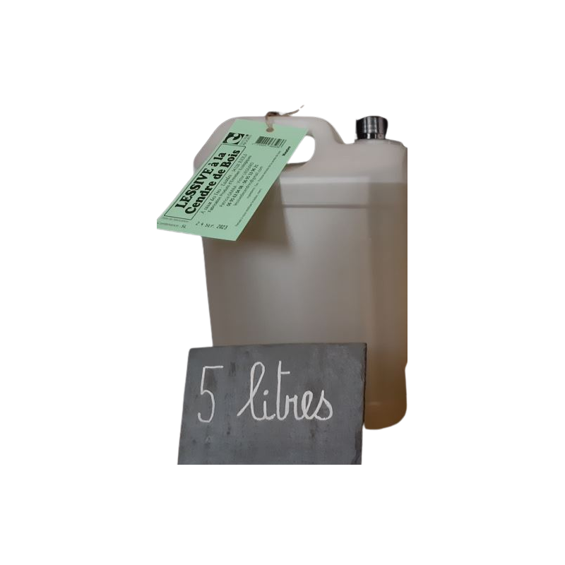 lessive à la cendre bidon plastique 5L