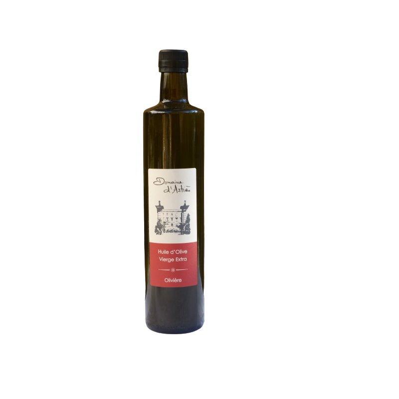 huile d'olive olivières bouteille de verre 0,75L